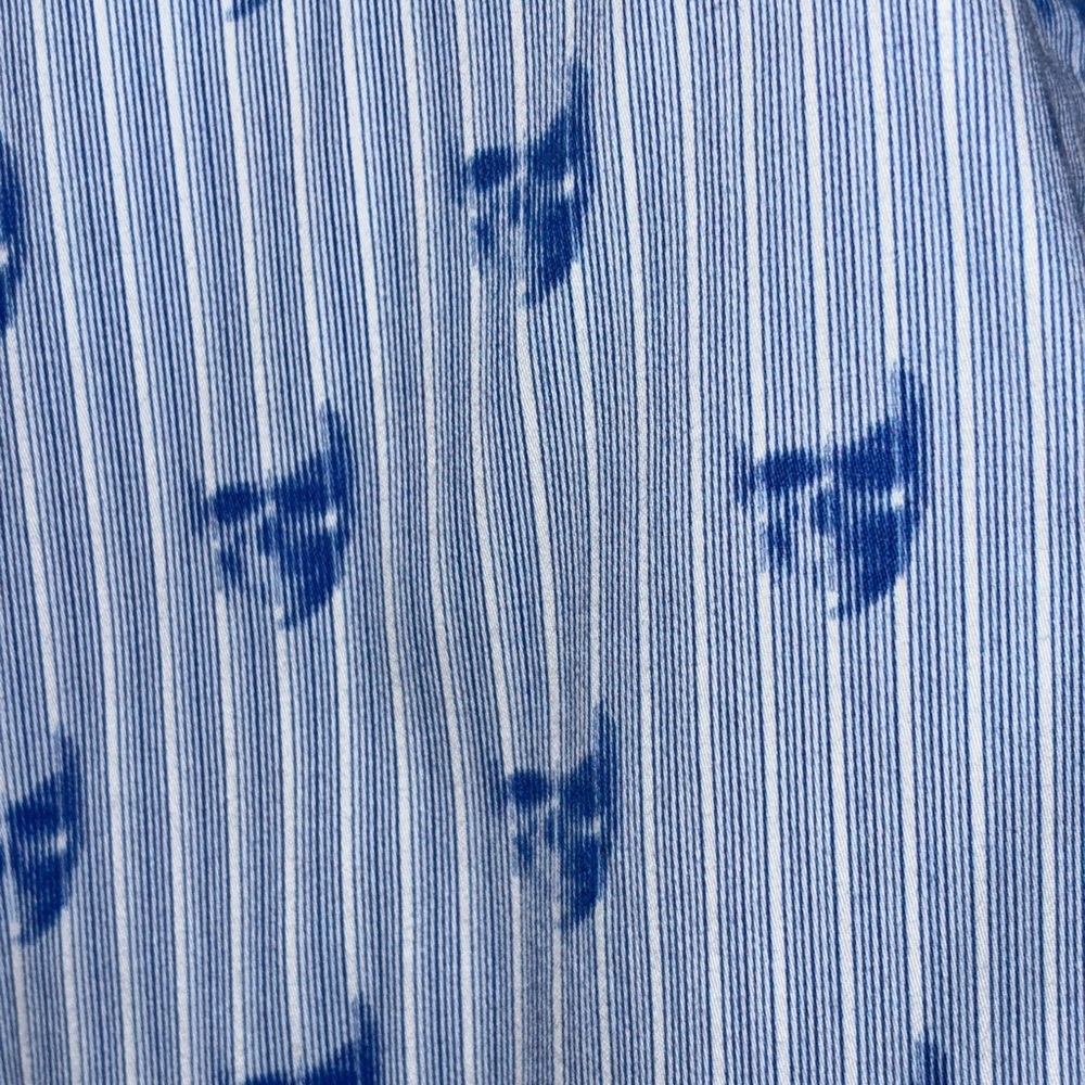 Robert Graham Hockney Cotton Stretch Skull Pinstripe Classic Fit Button Down SZM - Picture 2 of 13